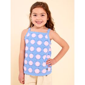 POLO PARA NIÑA ALGODÓN PAZ CELESTE HUSH PUPPIES KIDS