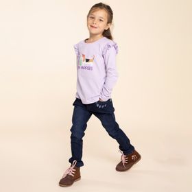 Polera Para Niña  Gw24-Tsh/Planet Morado Hush Puppies Kids
