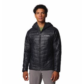 CASACA PARA HOMBRE SINTÉTICA CON CAPUCHA PLATINUM PEAK™ II NEGRA COLUMBIA