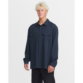 Camisa Para Hombre Manga Larga Surftrek Transit Azul Billabong