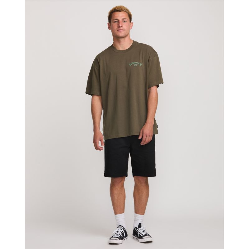 Polo-Para-Hombre-Y2K-Arch-Marron-Billabong