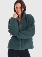 Polar-Para-Mujer-Full-Zip-Sherpa-Verde-Bsoul