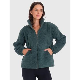 POLAR PARA MUJER FULL ZIP SHERPA VERDE BSOUL