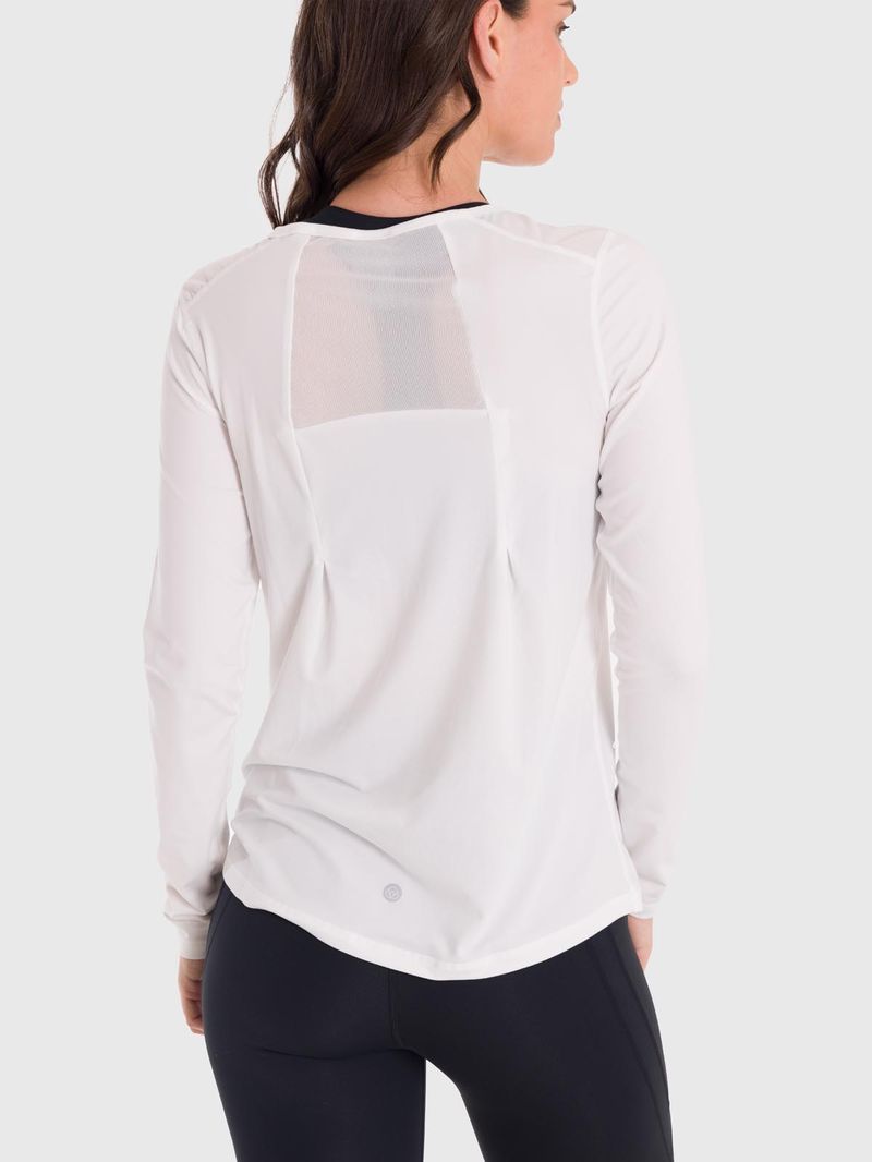 Polo-Manga-Larga-Para-Mujer-First-Layer-Mesh-Blanco-Bsoul