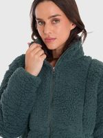 Polar-Para-Mujer-Full-Zip-Sherpa-Verde-Bsoul