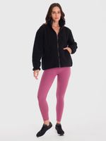 Polar-Para-Mujer-Full-Zip-Sherpa-Negro-Bsoul