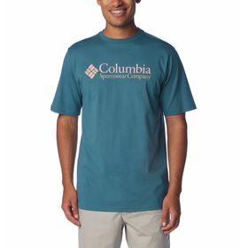 Polo Para Hombre Manga Corta CSC Basic Logo™ Celeste Columbia