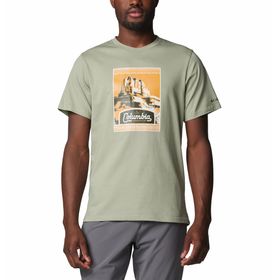 Polo Para Hombre Manga Corta CSC™ Seasonal Logo Verde Columbia