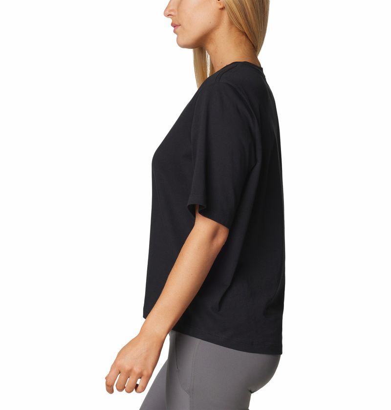 Polo-Para-Mujer-Manga-Corta-North-Cascades™-Negro-Columbia