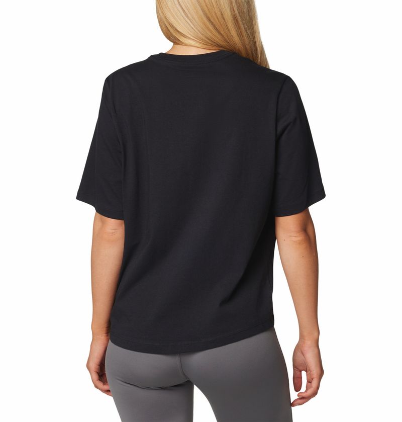 Polo-Para-Mujer-Manga-Corta-North-Cascades™-Negro-Columbia