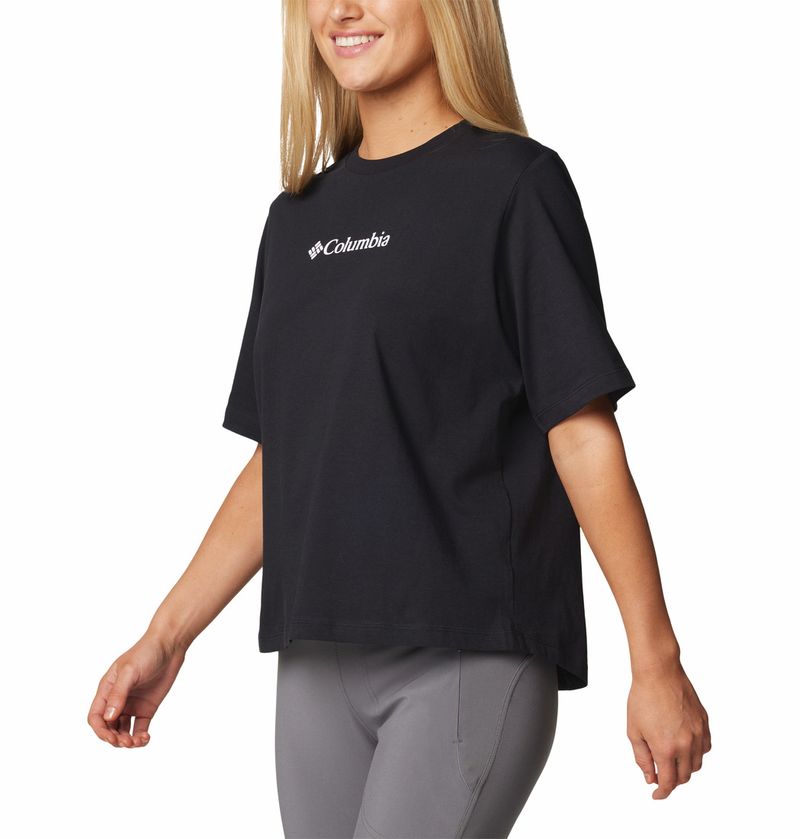 Polo-Para-Mujer-Manga-Corta-North-Cascades™-Negro-Columbia