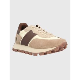 Zapatilla Para Mujer Cuero Janet Marrón Hush Puppies