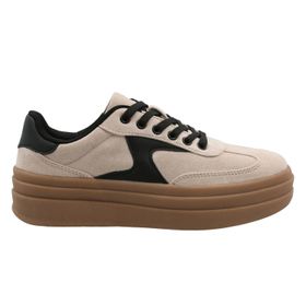 Zapatilla Para Mujer Sintetico Lens Beige Hush Puppies