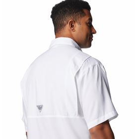 Camisa Para Hombre Manga Corta PFG Tamiami™ II Blanca Vestuario