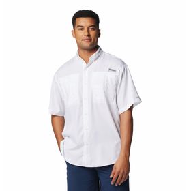 Camisa Para Hombre Manga Corta PFG Tamiami™ II Blanca Vestuario