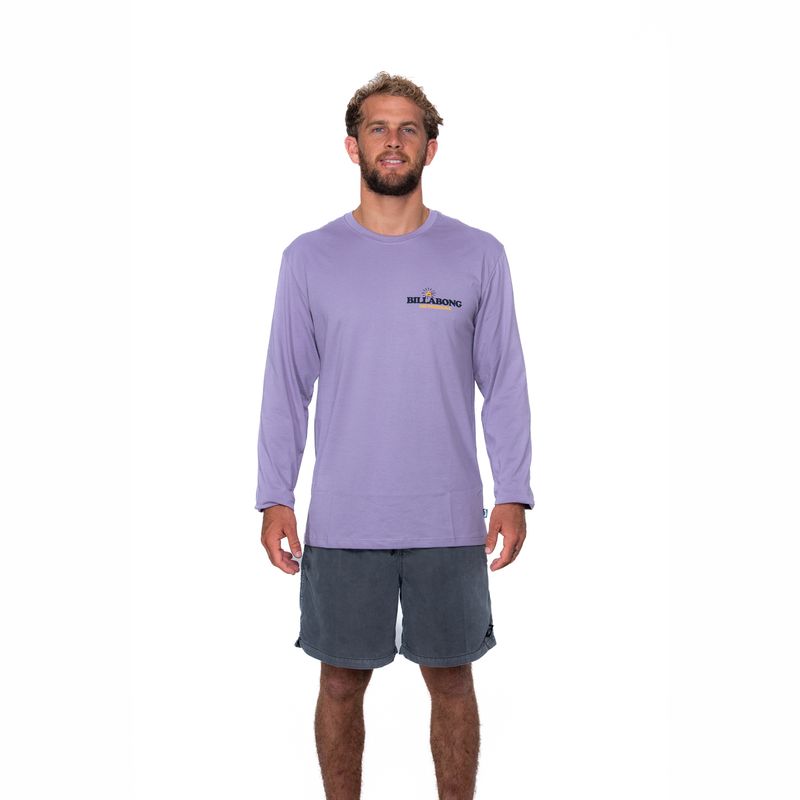 Polo-Para-Hombre-Manga-Larga-No-Pressure-Morado-Billabong