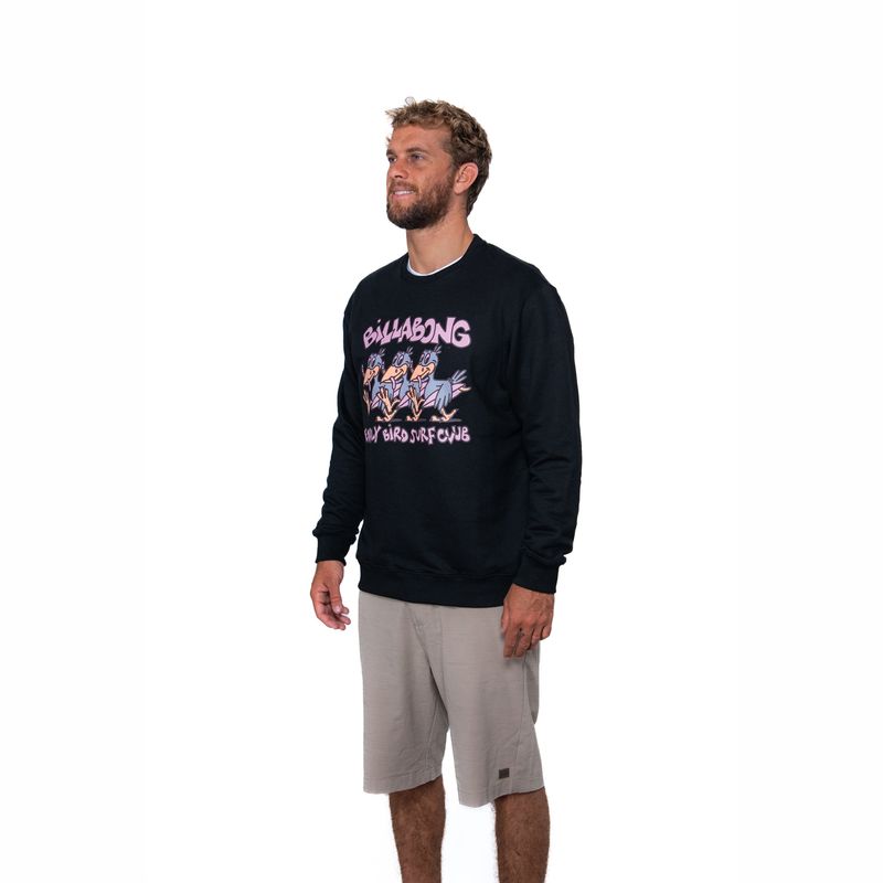 Polera-Para-Hombre-Short-Sands-Crew-Negro-Billabong
