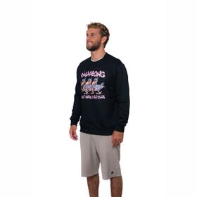 Polera Para Hombre Short Sands Crew Negro Billabong