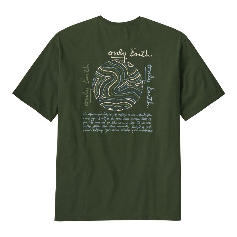 Polo-Manga-Corta-Para-Hombre-Cta-Organic-T-Shirt-Verde-Patagonia