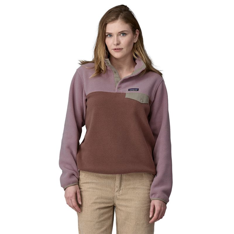Polar-Para-Mujer-Synchilla-Snap-T-Morado-Patagonia