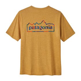 Polo Manga Corta Para Hombre Capilene® Cool Daily Graphic Shirt Mostaza Patagonia