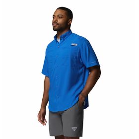 CAMISA PARA HOMBRE MANGA CORTA PFG TAMIAMI™ II AZUL COLUMBIA