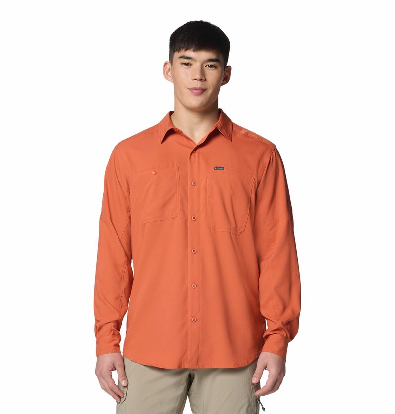 Camisa-Para-Hombre-Manga-Larga-Silver-Ridge™-Utility-Lite-Naranja-Vestuario