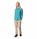 Blusa-Para-Mujer-Manga-Larga-Silver-Ridge™-Utility-Celeste-Vestuario