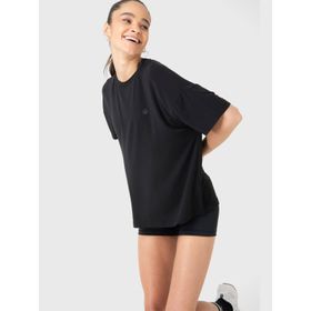 Polo Manga Corta Para Mujer Long T-Shirt Anto II Negro Bsoul