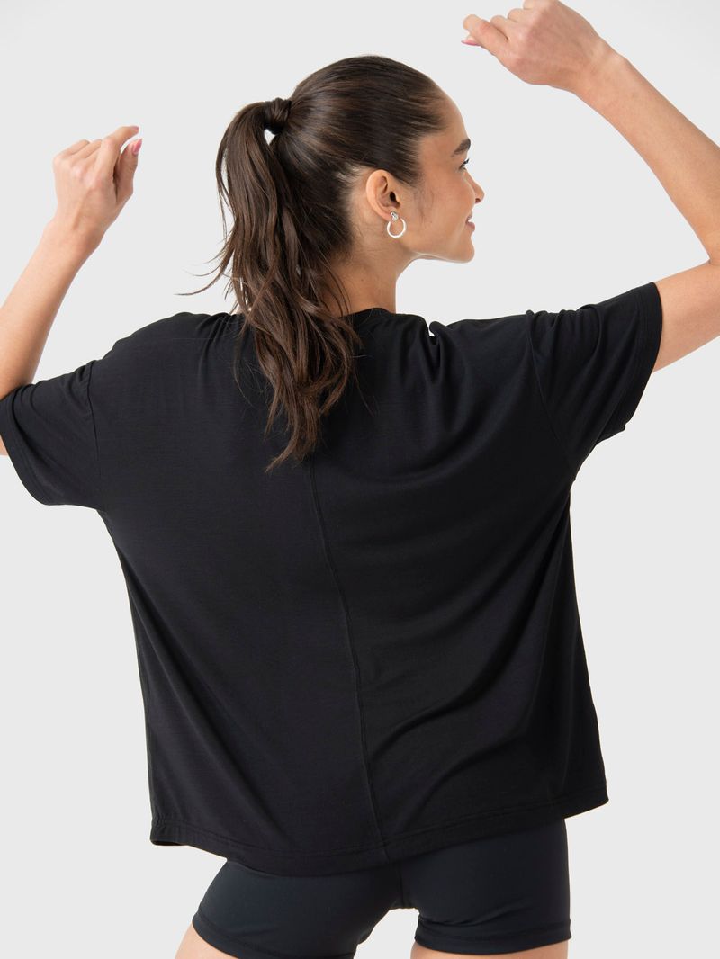 Polo-Manga-Corta-Para-Mujer-Long-T-Shirt-Anto-II-Negro-Bsoul