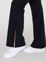 Legging-Para-Mujer-Flared-Split-Hem-Negro-Bsoul