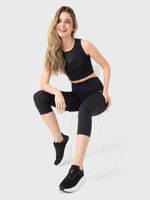 Polo-Sin-Mangas-Para-Mujer-Cropped-Vest-Negro-Bsoul