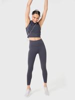 Polo-Sin-Mangas-Para-Mujer-Crop-Mesh-Gris-Bsoul