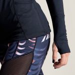 Polo-Manga-Larga-Para-Mujer-Half-Zip-Negro-Bsoul