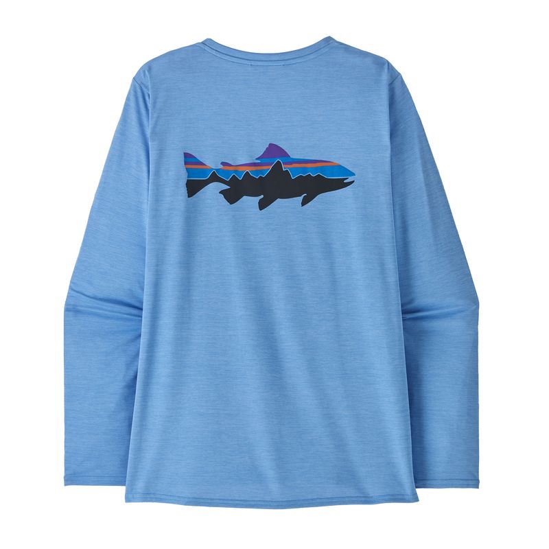 Polo-Manga-Larga-Para-Mujer-Capilene®-Cool-Daily-Graphic---Waters-Azul-Patagonia