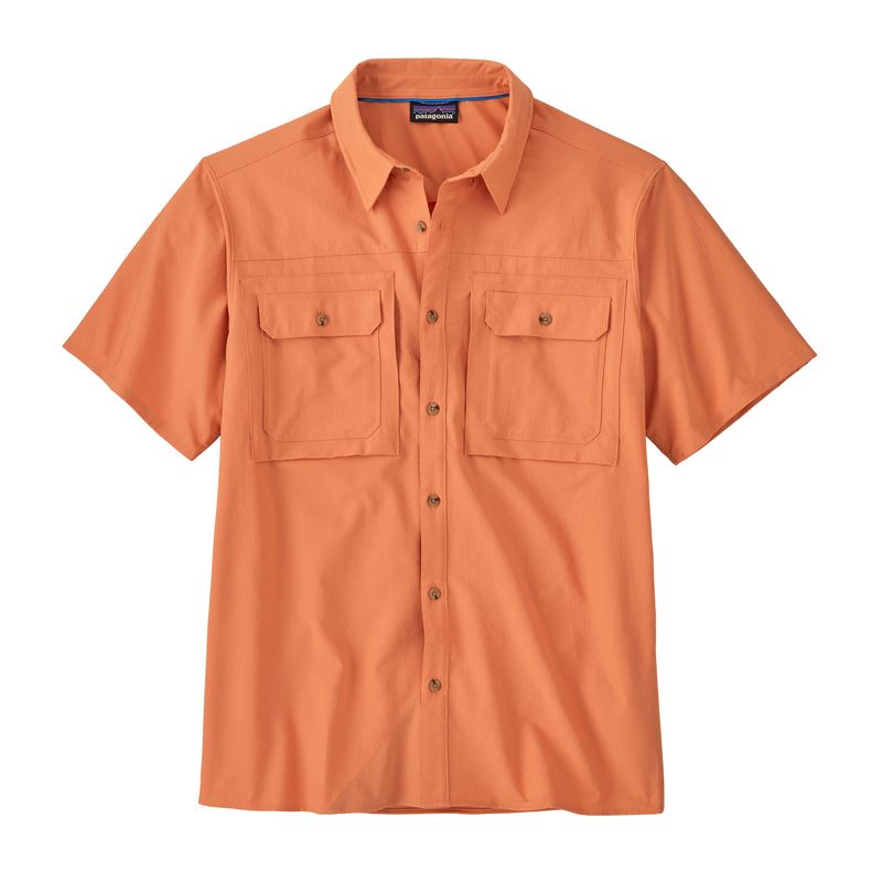 Camisa-Manga-Corta-Para-Hombre-Self-Guided-Sun-Naranjo-Patagonia