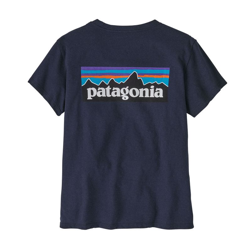 Polo-Manga-Corta-Para-Mujer-P-6-Logo-Responsibili-Tee-Azul-Patagonia