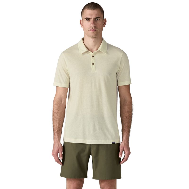 Polo-Pique-Para-Hombre-Essential-Polo-Blanco-Patagonia