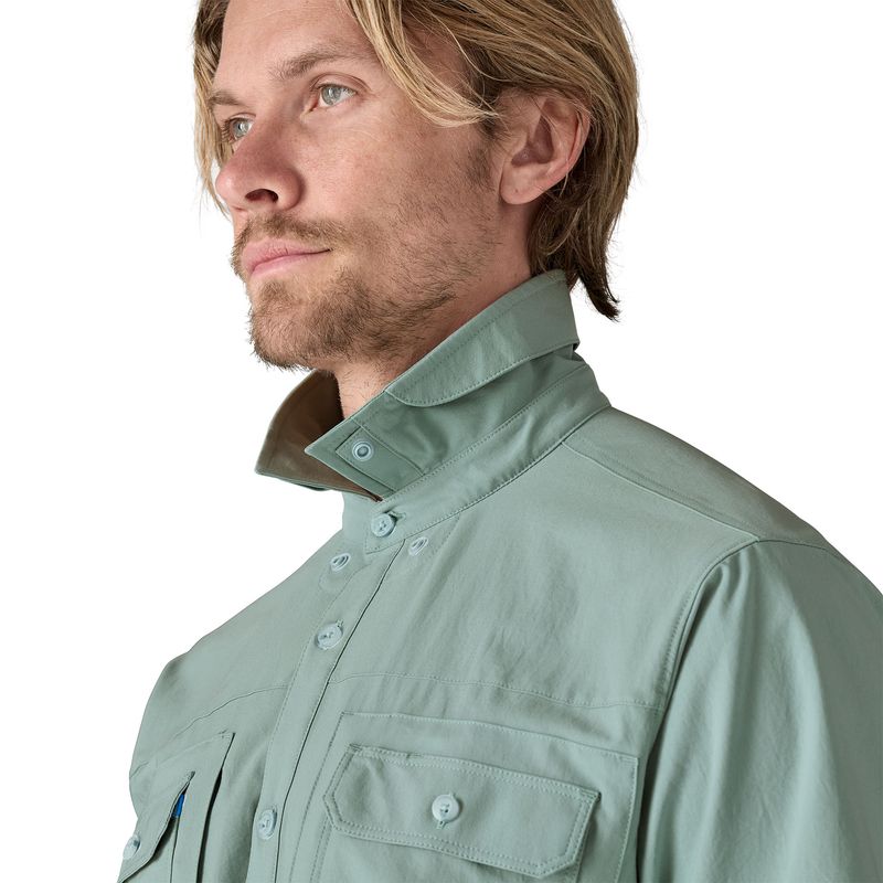 Camisa-Para-Hombre-Self-Guided-Sun-Azul-Patagonia