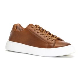 Zapatilla Para Hombre Cuero Boston Whisky Hush Puppies