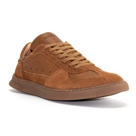 Zapatilla Para Hombre Cuero Alex Camel Hush Puppies