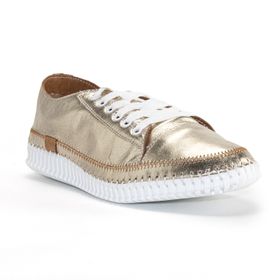 Zapatilla Para Mujer Cuero Petals Metalizado Hush Puppies