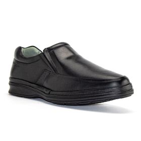 Zapato Para Hombre Cuero Banker Negro Hush Puppies