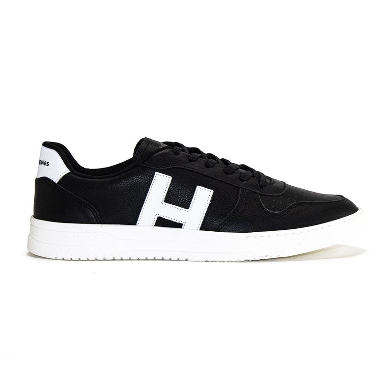 Zapatilla-Para-Hombre-Cuero-Philippe-Negro-Hush-Puppies