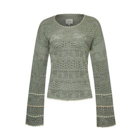 Chompa Algodón/Viscosa Para Mujer Dindo Azul Rockford