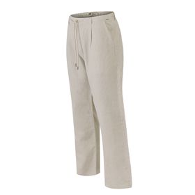 Pantalón Lino Orgánico Para Hombre Capri Café Rockford