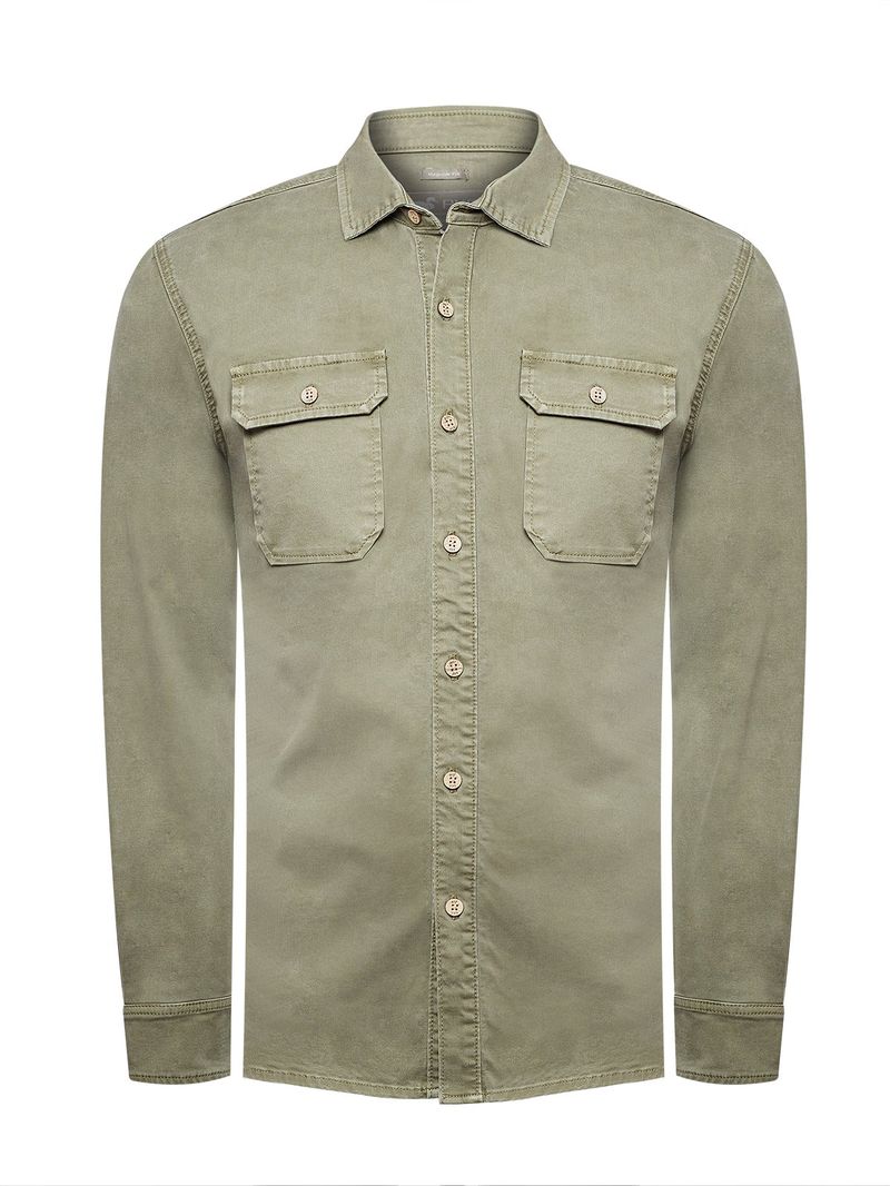 Camisa-Manga-Larga-Algodon-Reciclado-Poliester-Para-Hombre-denim-Verde-Rockford