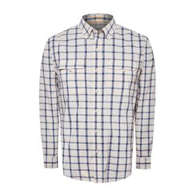 Camisa Manga Larga Algodón Para Hombre Atacama Beige/Crudo Rockford