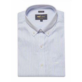 Camisa Manga Larga Algodón Para Hombre Wf Pb Celeste Rockford