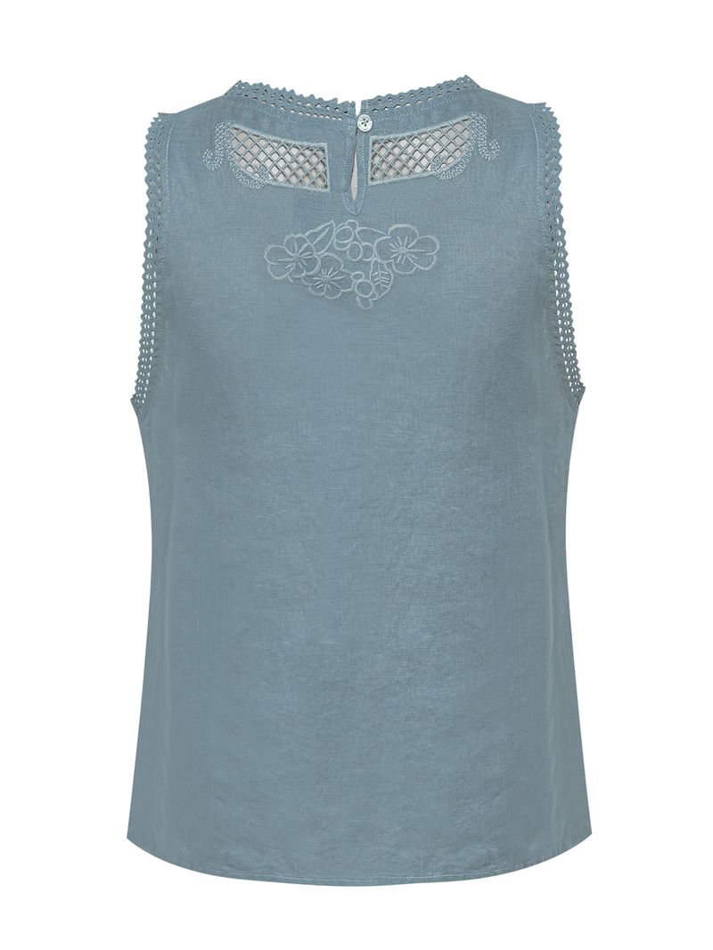 Blusa-Sin-Mangas-Lino-Organico-Para-Mujer-Cleep-Gris-Rockford